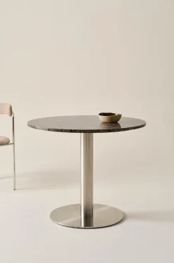 Bord|Jotex TERRACINA Runt Matbord ø 89 Cm Brun/terrazzo