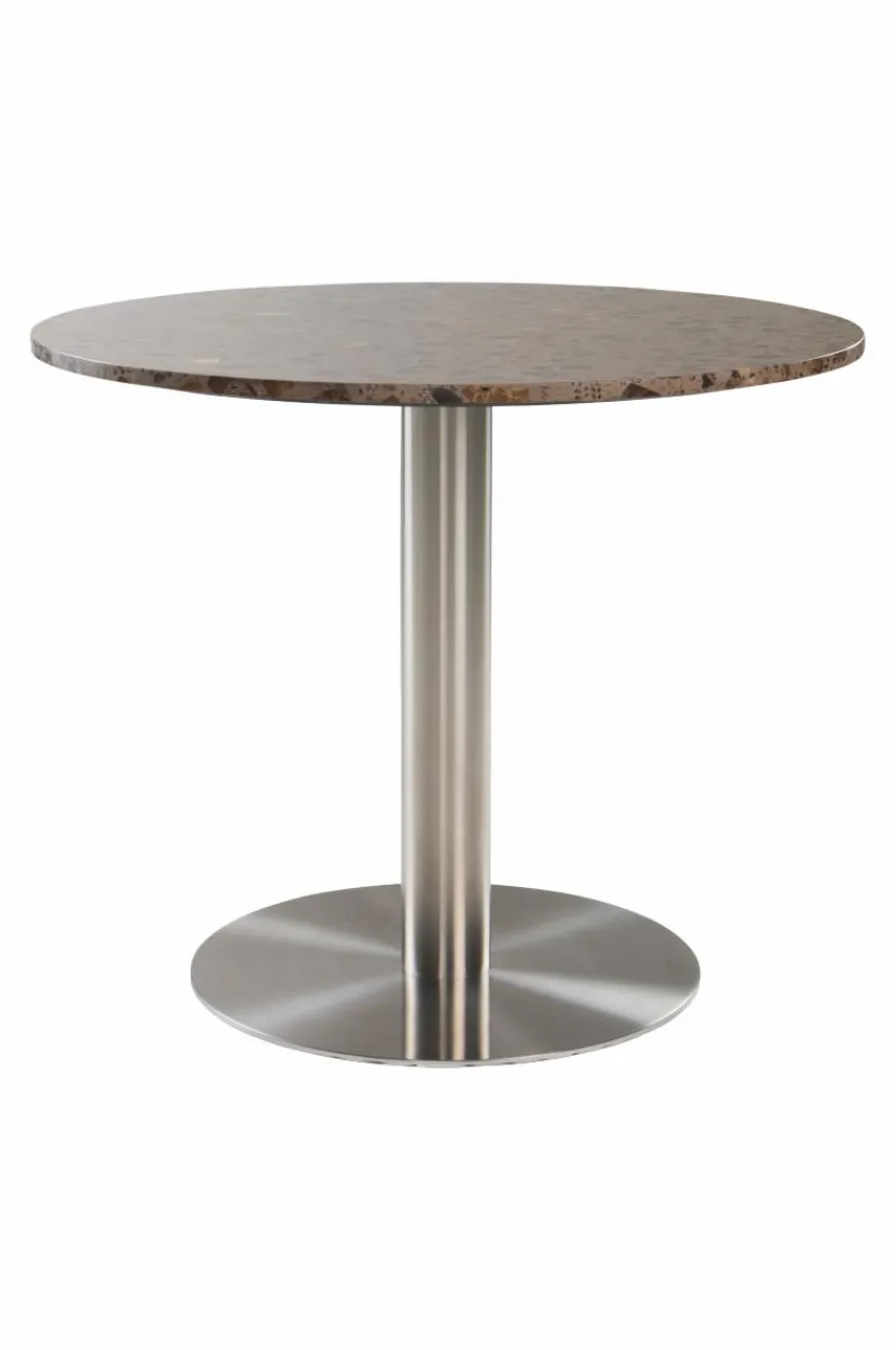 Bord|Jotex TERRACINA Runt Matbord ø 89 Cm Brun/terrazzo