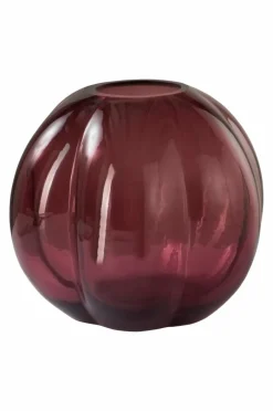 Vaser|Jotex TEXAS Glasvas - Höjd 17 Cm Vinröd