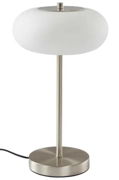 Bordslampor|Jotex THALIA Bordslampa Nickel satin/vit