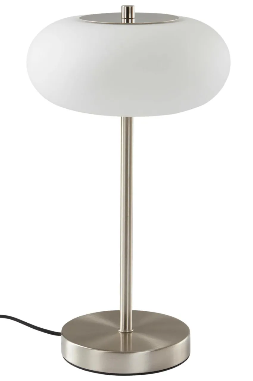 Bordslampor|Jotex THALIA Bordslampa Nickel satin/vit