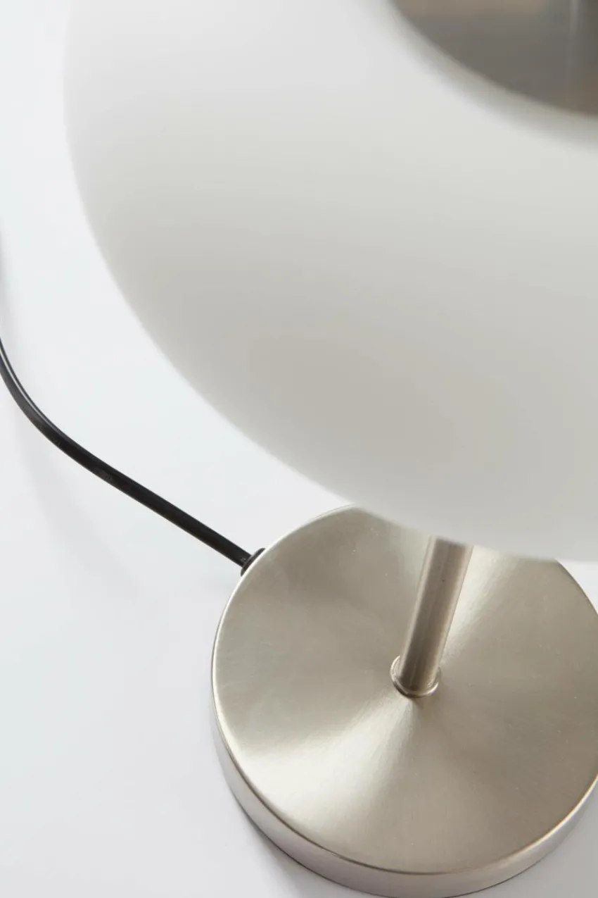 Bordslampor|Jotex THALIA Bordslampa Nickel satin/vit