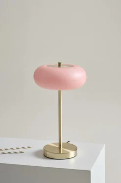 Bordslampor|Jotex THALIA Bordslampa Mässing/rosa