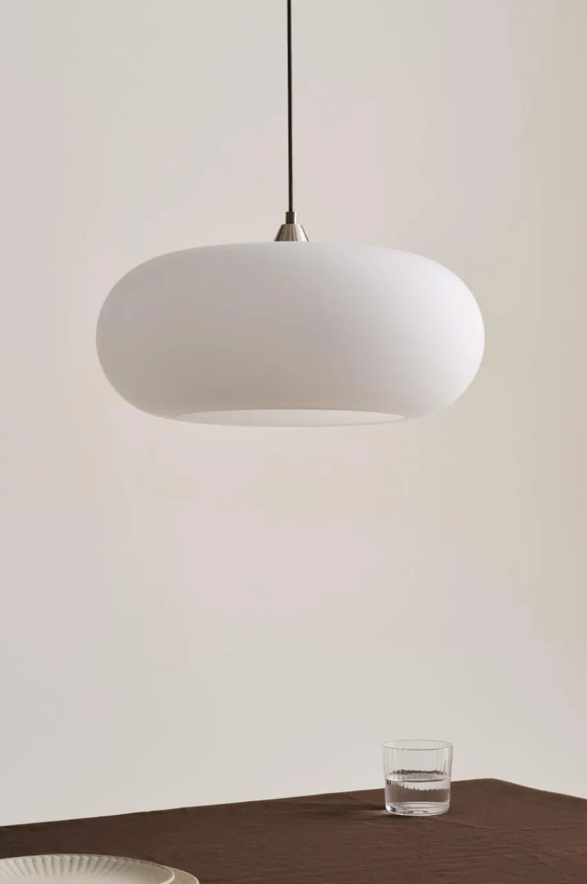 Taklampor|Jotex THALIA Taklampa Vit/nickelsatin