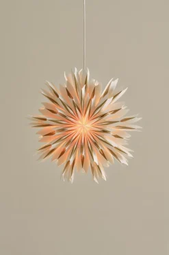 Julbelysning|Jotex THEBE Julstjärna ø 50 Cm Vit/brun