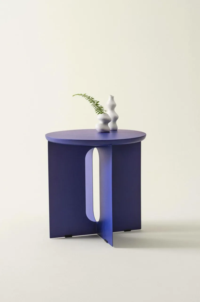 Bord|Jotex THUSIS Sidobord ø 51 Cm Blå