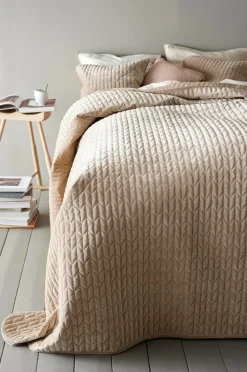 Överkast|Jotex TILY överkast - Dubbelsäng 260x260 Cm Beige