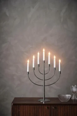 Julbelysning|Jotex TITUS Elljusstake LED Krom