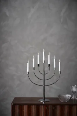 Julbelysning|Jotex TITUS Elljusstake LED Krom