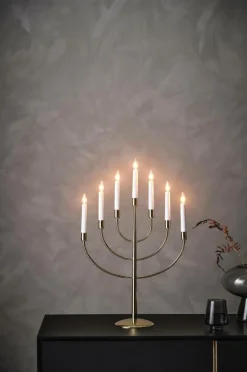Julbelysning|Jotex TITUS Elljusstake LED Brass