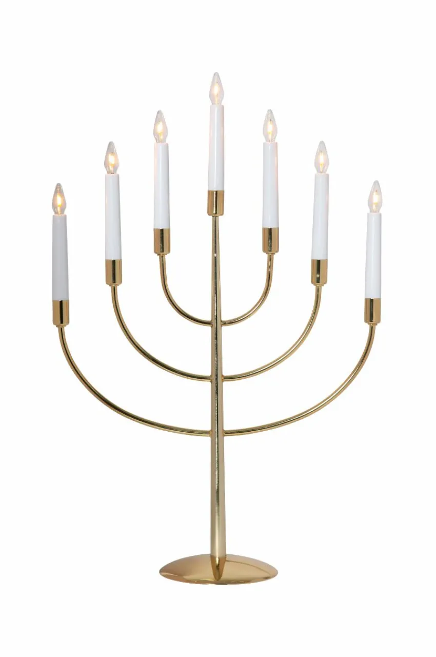 Julbelysning|Jotex TITUS Elljusstake LED Brass