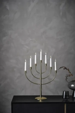 Julbelysning|Jotex TITUS Elljusstake LED Brass