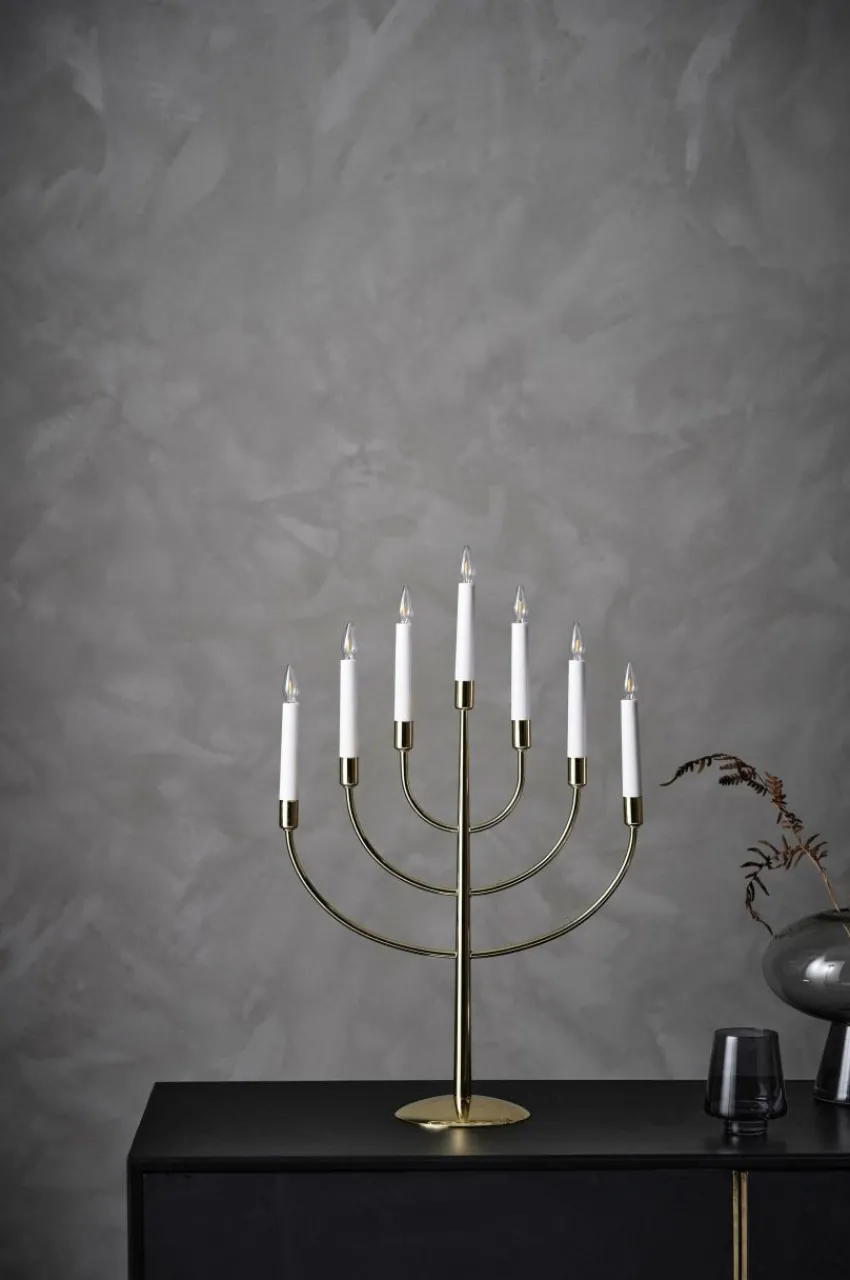Julbelysning|Jotex TITUS Elljusstake LED Brass