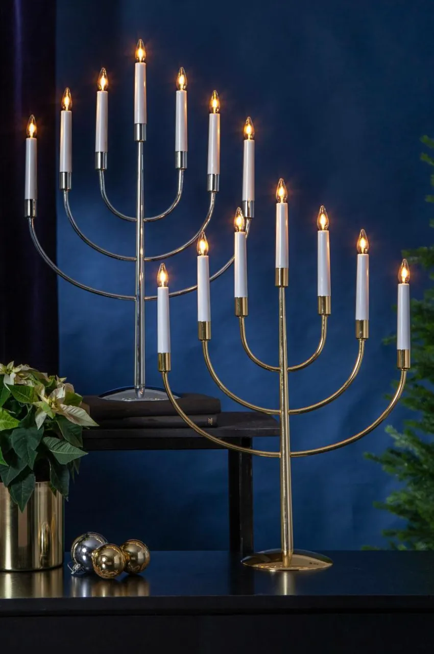 Julbelysning|Jotex TITUS Elljusstake LED Brass