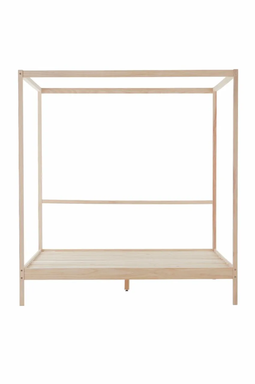 Sängramar|Jotex TIVEDEN Sängram Med Himmelsäng 180 Cm Natur