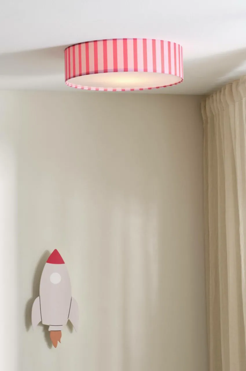 Barnlampor|Barnlampor|Jotex TOLLO MINI Plafond Röd/rosa