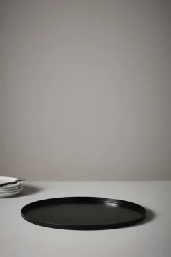 Brickor & Serveringsfat|Jotex TOLNE Bricka - Stor ø 50 Cm Svart