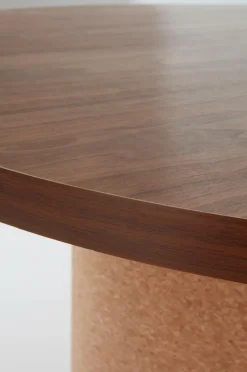 Bord|Jotex TOMAR Matbord ø 120 Cm Valnöt/Kork