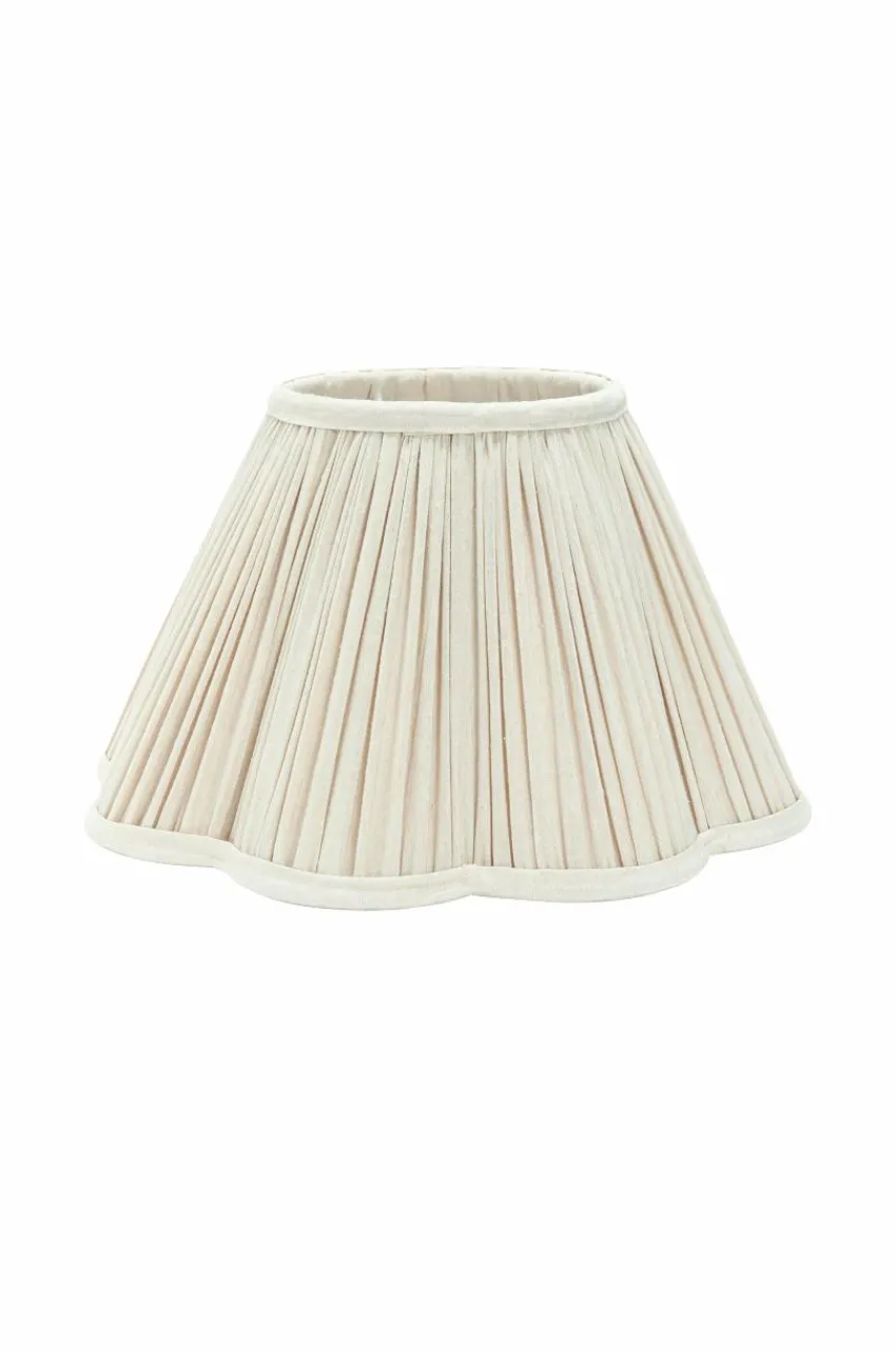 Lampskärmar|Jotex Toppringskärm Siv Plissé 35 Cm Ivory