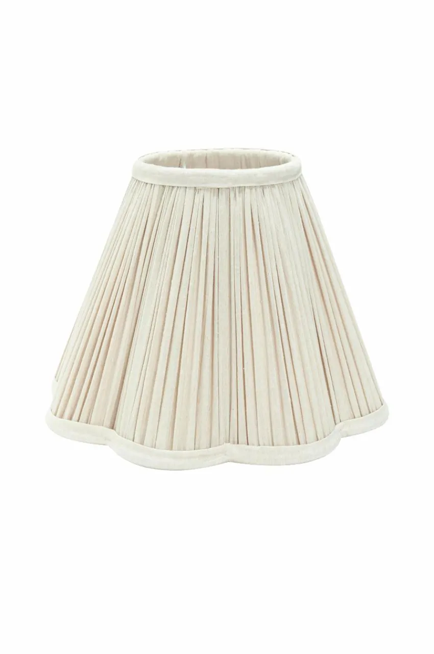 Lampskärmar|Jotex Toppringskärm Siv Plissé 30 Cm Ivory