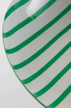 Prydnadssaker|Jotex TOWER LINES Dekorationsfat/skål ø 35,5 Cm Grön/vit