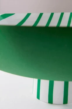 Prydnadssaker|Jotex TOWER LINES Dekorationsfat/skål ø 35,5 Cm Grön/vit