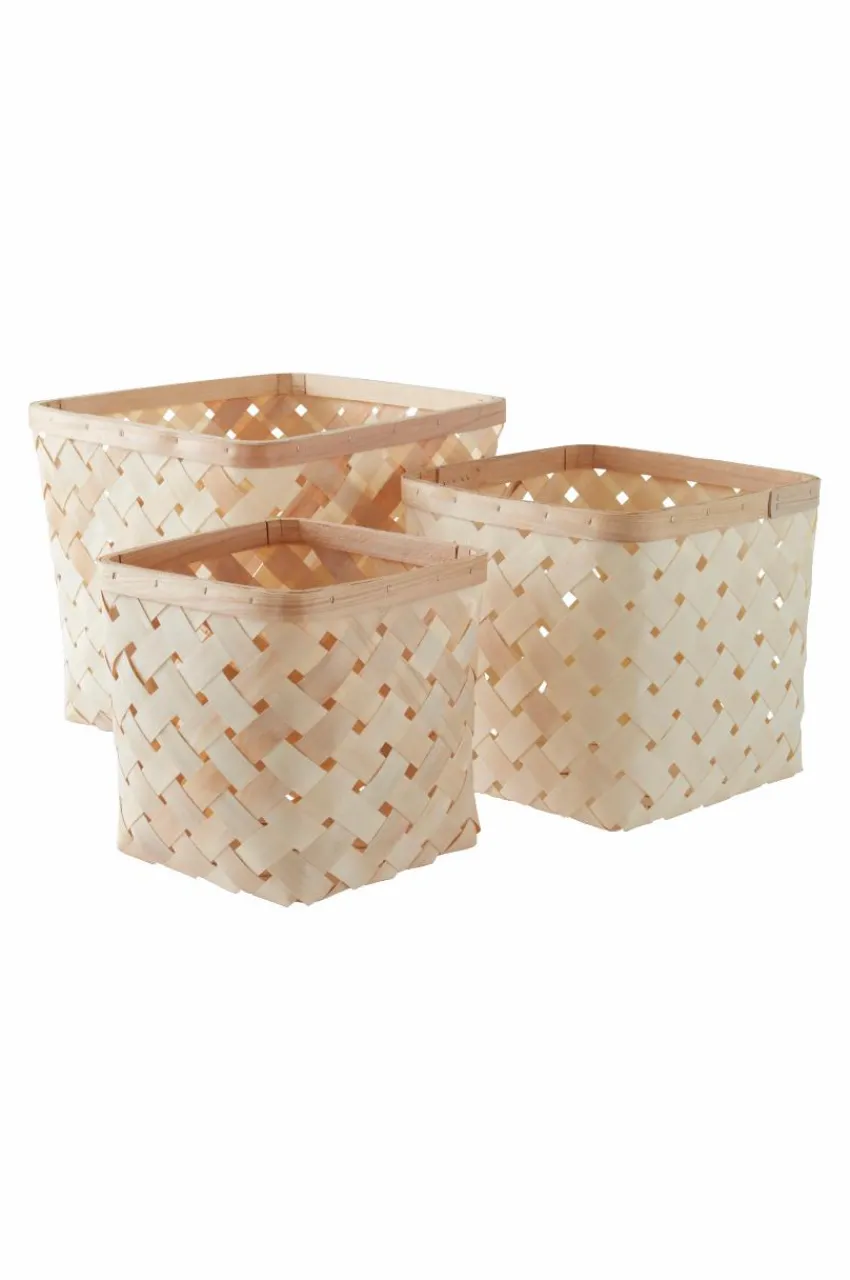 Förvaring|Förvaring|Jotex TRESUS Förvaringskorg 3-pack Natur