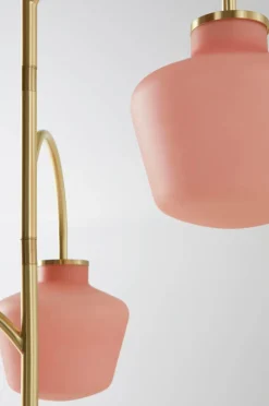Taklampor|Jotex TROPEA Taklampa Borstad mässing/rosa