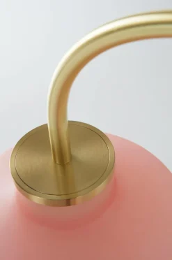 Taklampor|Jotex TROPEA Taklampa Borstad mässing/rosa
