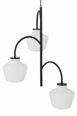 Taklampor|Jotex TROPEA Taklampa Matt svart/vit