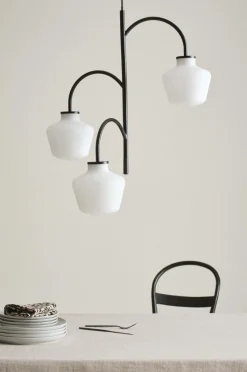 Taklampor|Jotex TROPEA Taklampa Matt svart/vit