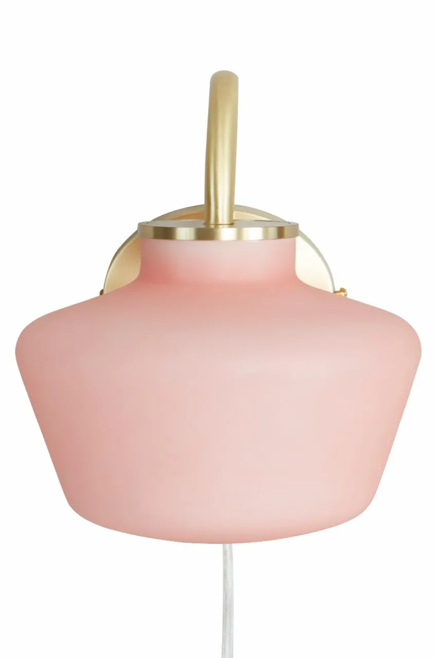 Vägglampor|Jotex TROPEA Vägglampa Mässing/rosa