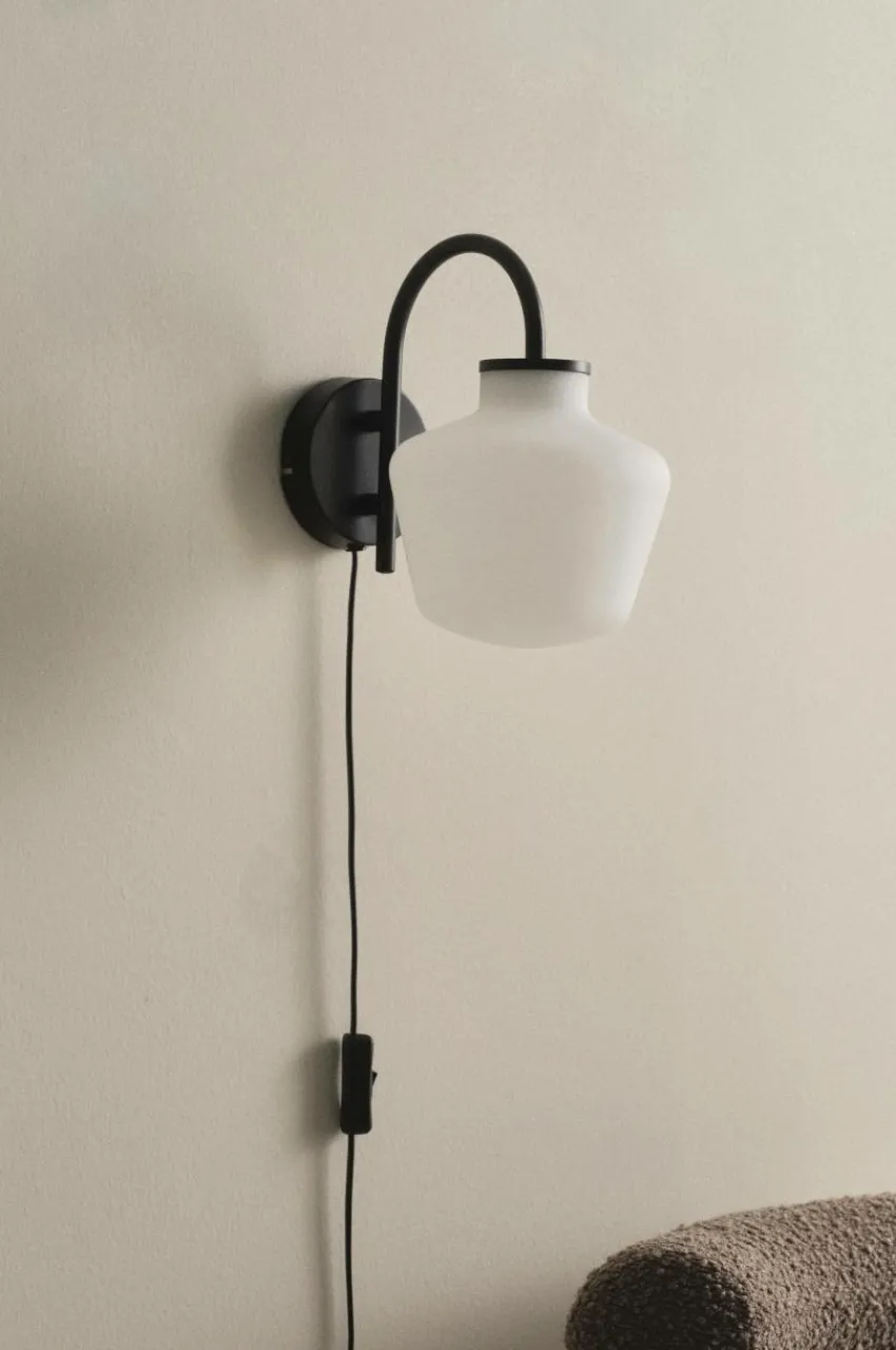 Vägglampor|Jotex TROPEA Vägglampa Svart/vit