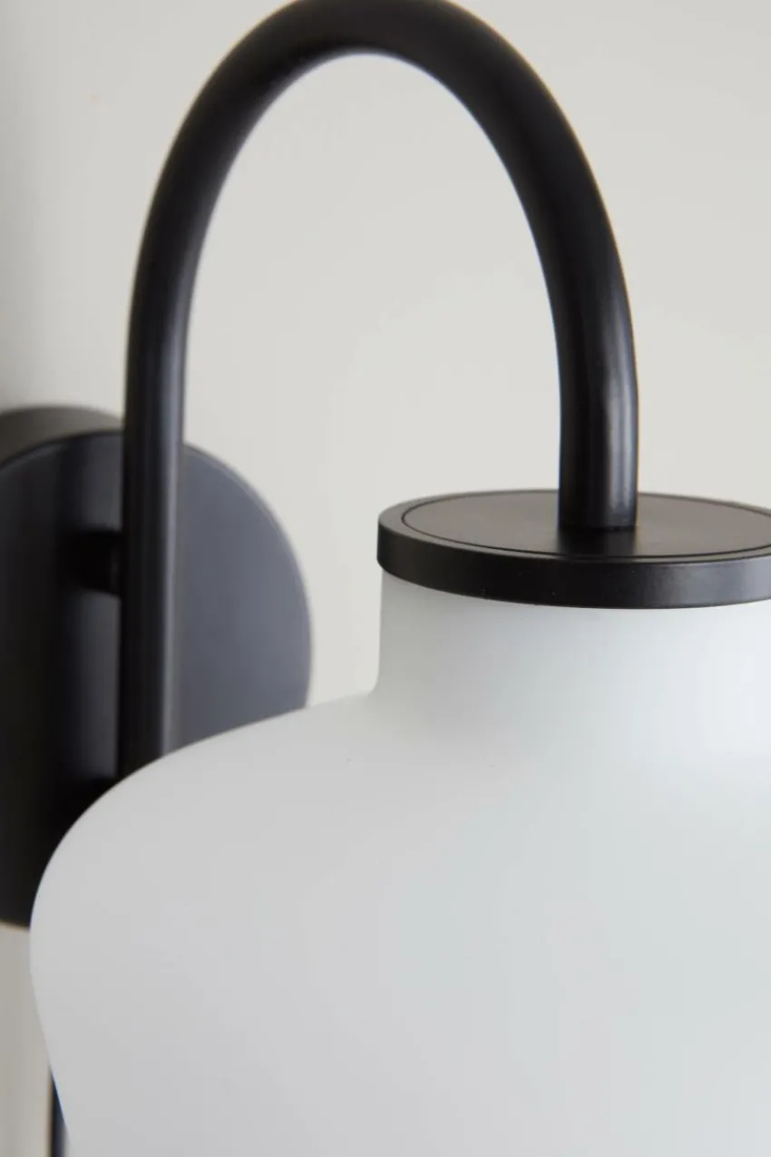 Vägglampor|Jotex TROPEA Vägglampa Svart/vit