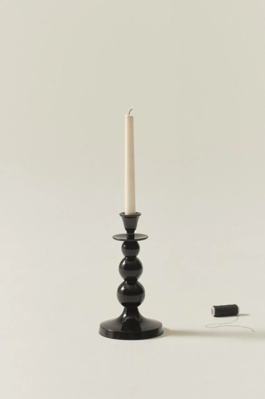 Ljusstakar|Jotex TUREHOLM Ljusstake Svart blank