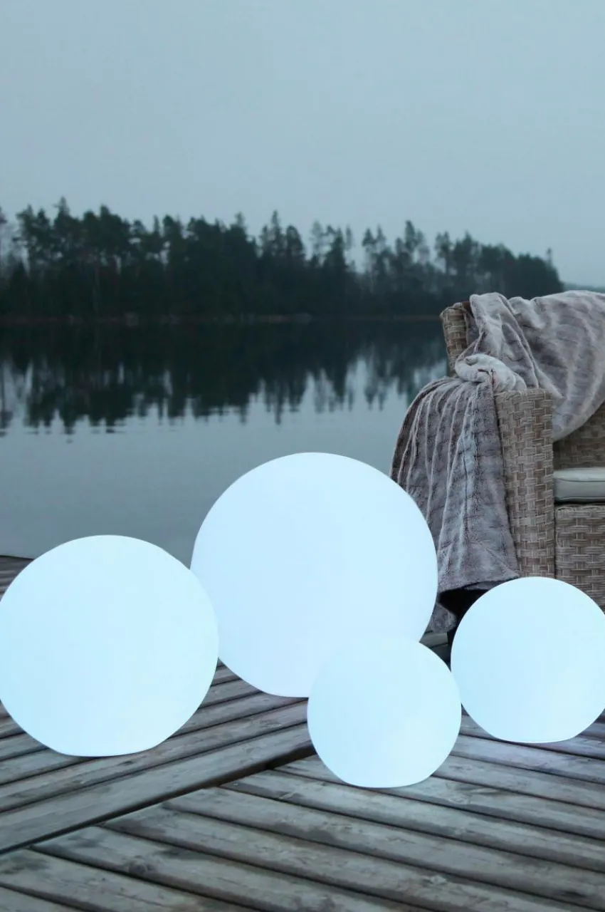 Utebelysning|Utebelysning|Jotex TWILIGHT RUND Belysning - Stor Vit