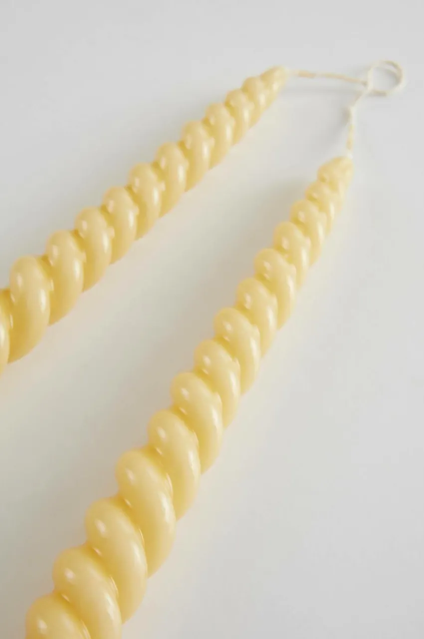 Ljus|Juldekoration|Jotex TWISTER Ljus 2-pack Ananas lackad