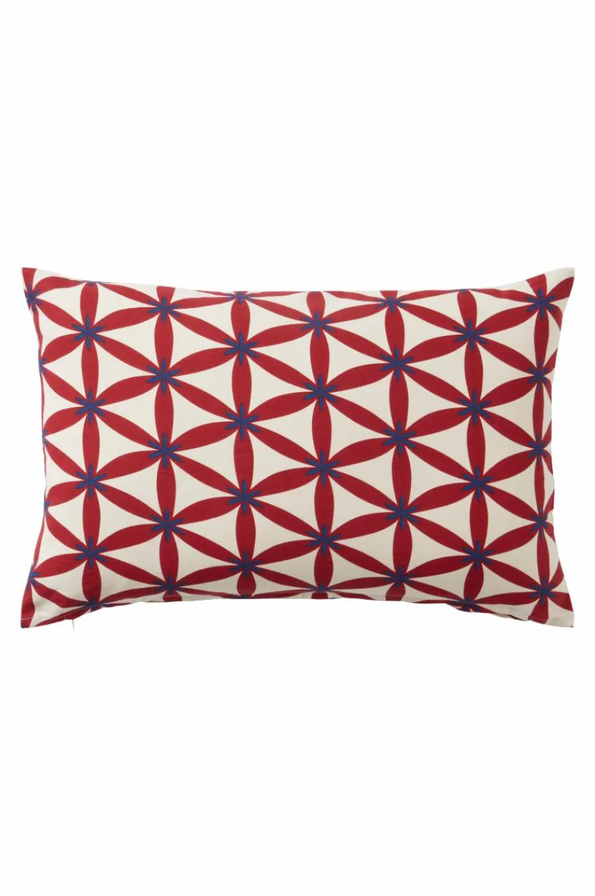 Prydnadskuddar & Fodral|Julkuddar & Julplädar|Jotex VALERIA Kuddfodral 60x40 Cm Röd/beige