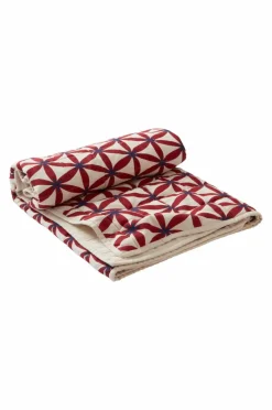Plädar & Filtar|Julkuddar & Julplädar|Jotex VALERIA Pläd Röd/beige