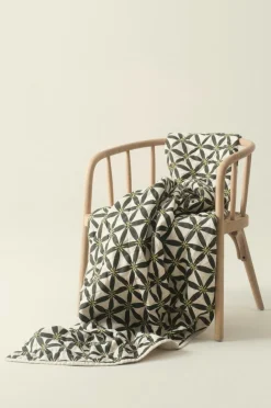 Plädar & Filtar|Julkuddar & Julplädar|Jotex VALERIA Pläd Grön/beige