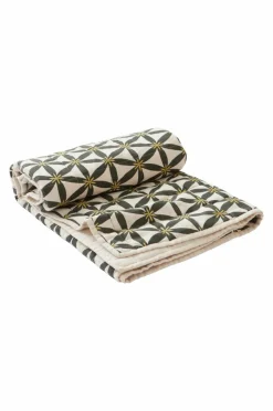 Plädar & Filtar|Julkuddar & Julplädar|Jotex VALERIA Pläd Grön/beige