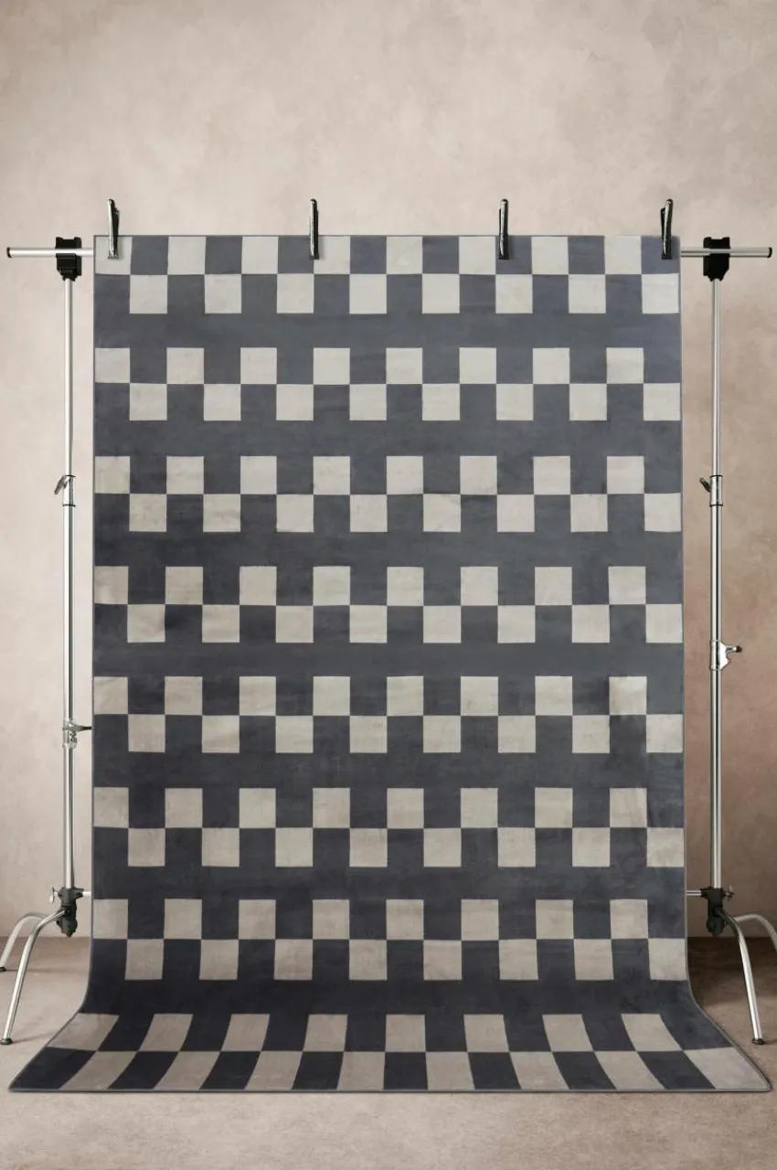Återvunna Mattor|Viskosmattor|Jotex VARAZZE Viskosmatta 200x300 Cm Grå/mörkgrå