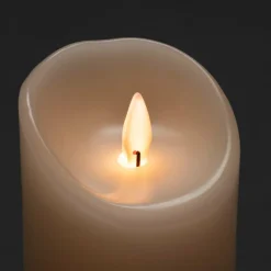 Ljus|Jotex Vaxljus 5x15,2cm LED Gräddvitt