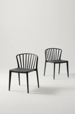 Utestolar & Utepallar|Stolar|Jotex VÄBY Utestol 2-pack Svart