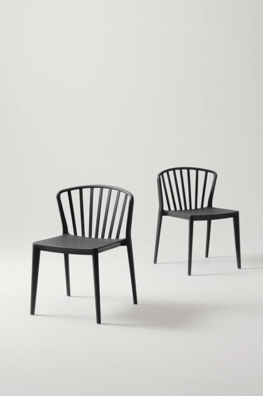 Utestolar & Utepallar|Stolar|Jotex VÄBY Utestol 2-pack Svart