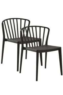 Utestolar & Utepallar|Stolar|Jotex VÄBY Utestol 2-pack Svart