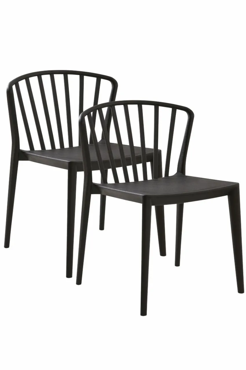 Utestolar & Utepallar|Stolar|Jotex VÄBY Utestol 2-pack Svart
