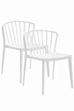 Utestolar & Utepallar|Utemöbler|Jotex VÄBY Utestol 2-pack Vit