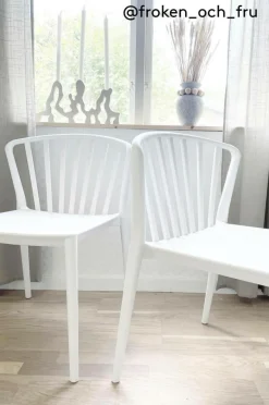 Utestolar & Utepallar|Utemöbler|Jotex VÄBY Utestol 2-pack Vit