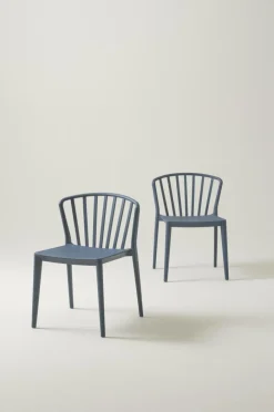 Utestolar & Utepallar|Utemöbler|Jotex VÄBY Utestol 2-pack Mörkblå